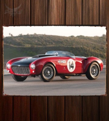 Металлическая табличка Ferrari 375 MM Spyder